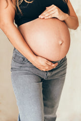 Jeans de maternidad gris