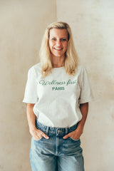 Playera de lactancia gris wellness
