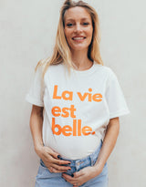 Playera de lactancia la vie est belle