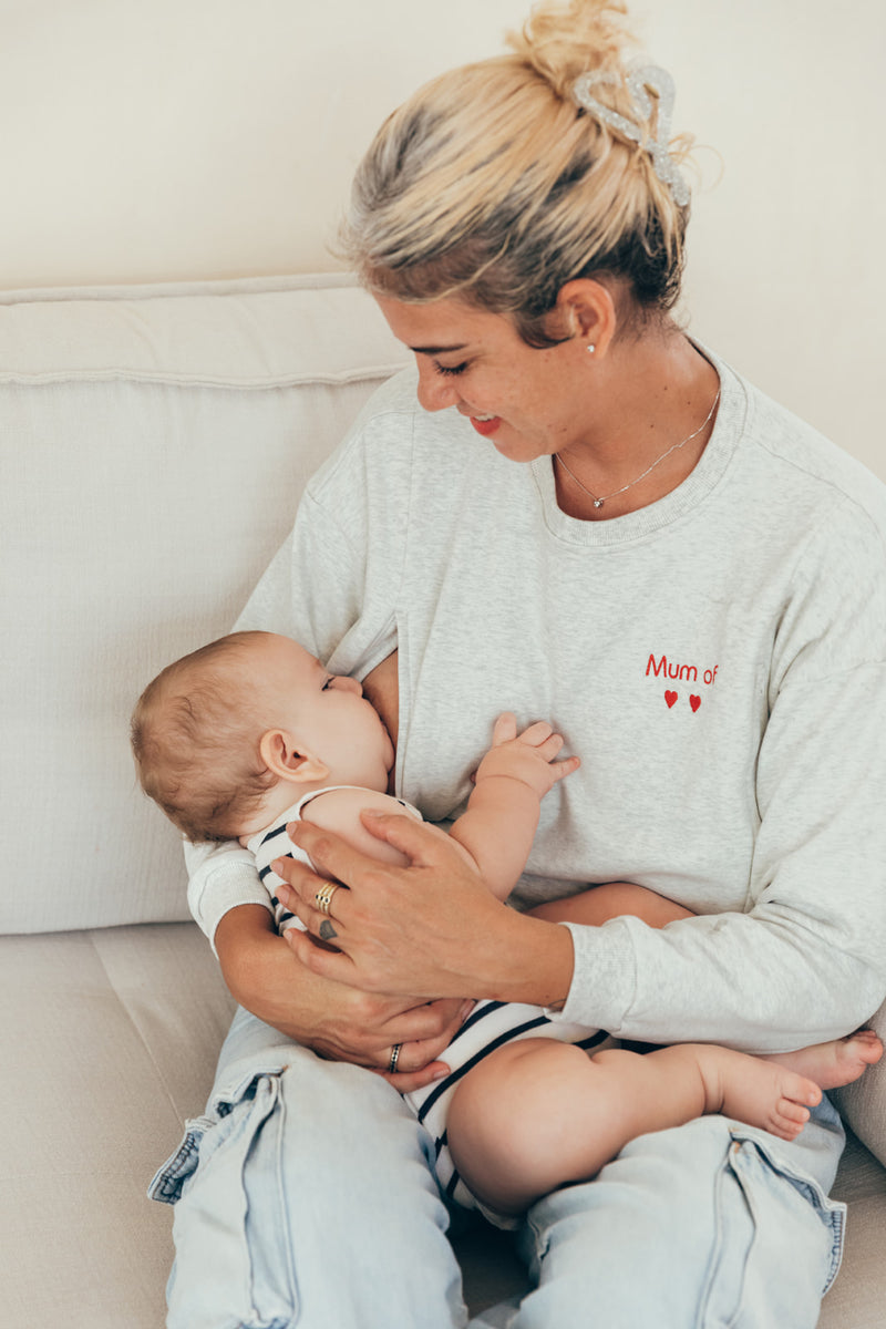 Sudadera personalizada gris mum of