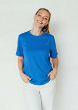 Playera de lactancia azul klein