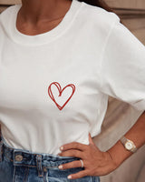 Playera de lactancia red heart