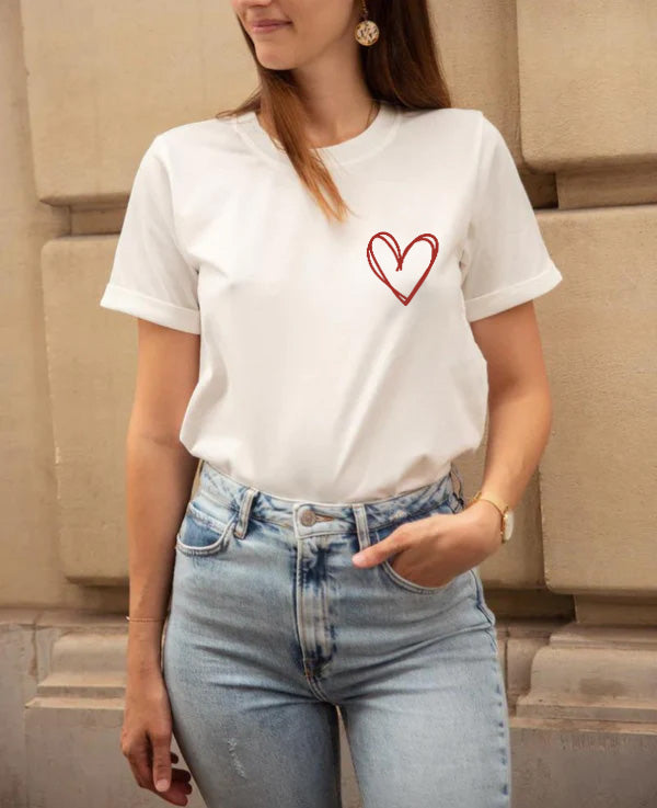 Playera de lactancia red heart