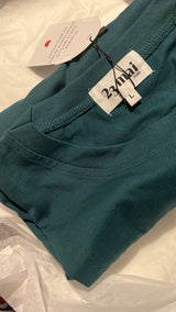 Playera de lactancia verde petróleo